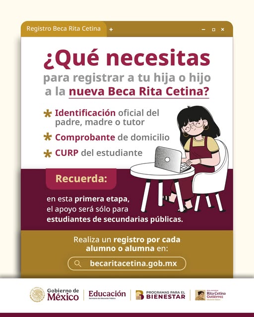 🎓 Registro Beca "Rita Cetina Gutiérrez"