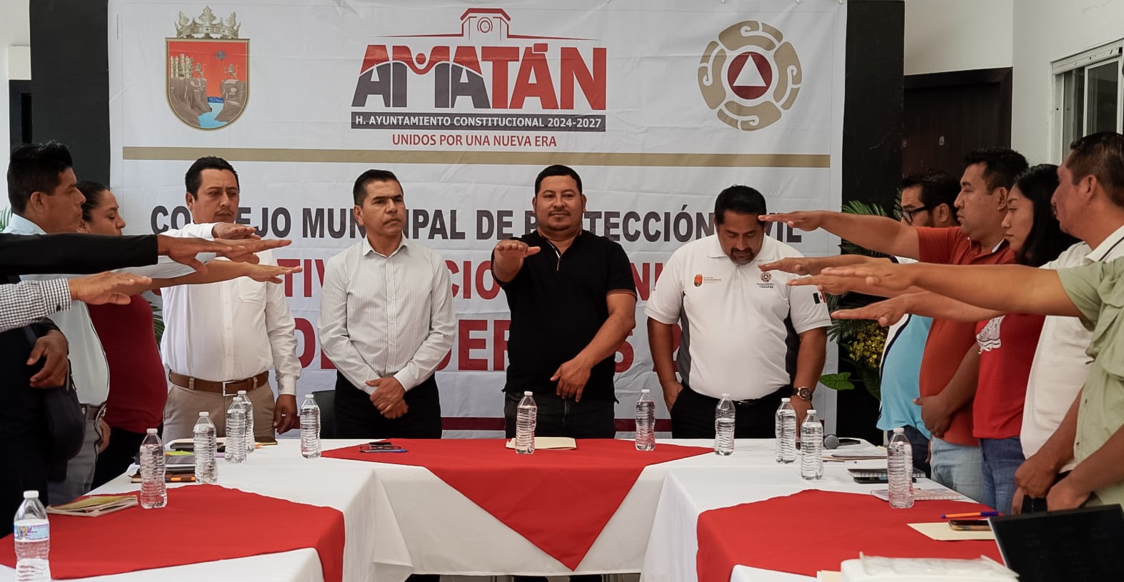 Se instala el Consejo Municipal de Protección Civil en Amatán, Chiapas